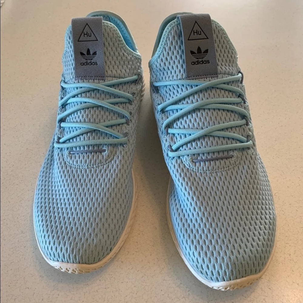 Adidas Pharrell Hu Ice Blue size 9.5
